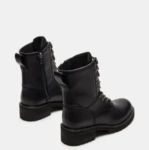 Shoes | Drevan Steve Madden Black Combat Boots | Poshmark display picture 1
